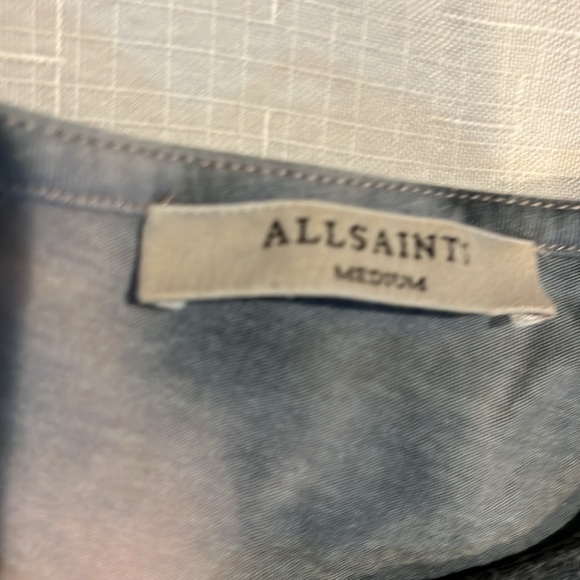 Allsaints Blue Asymmetrical Dress - Picture 5 of 5